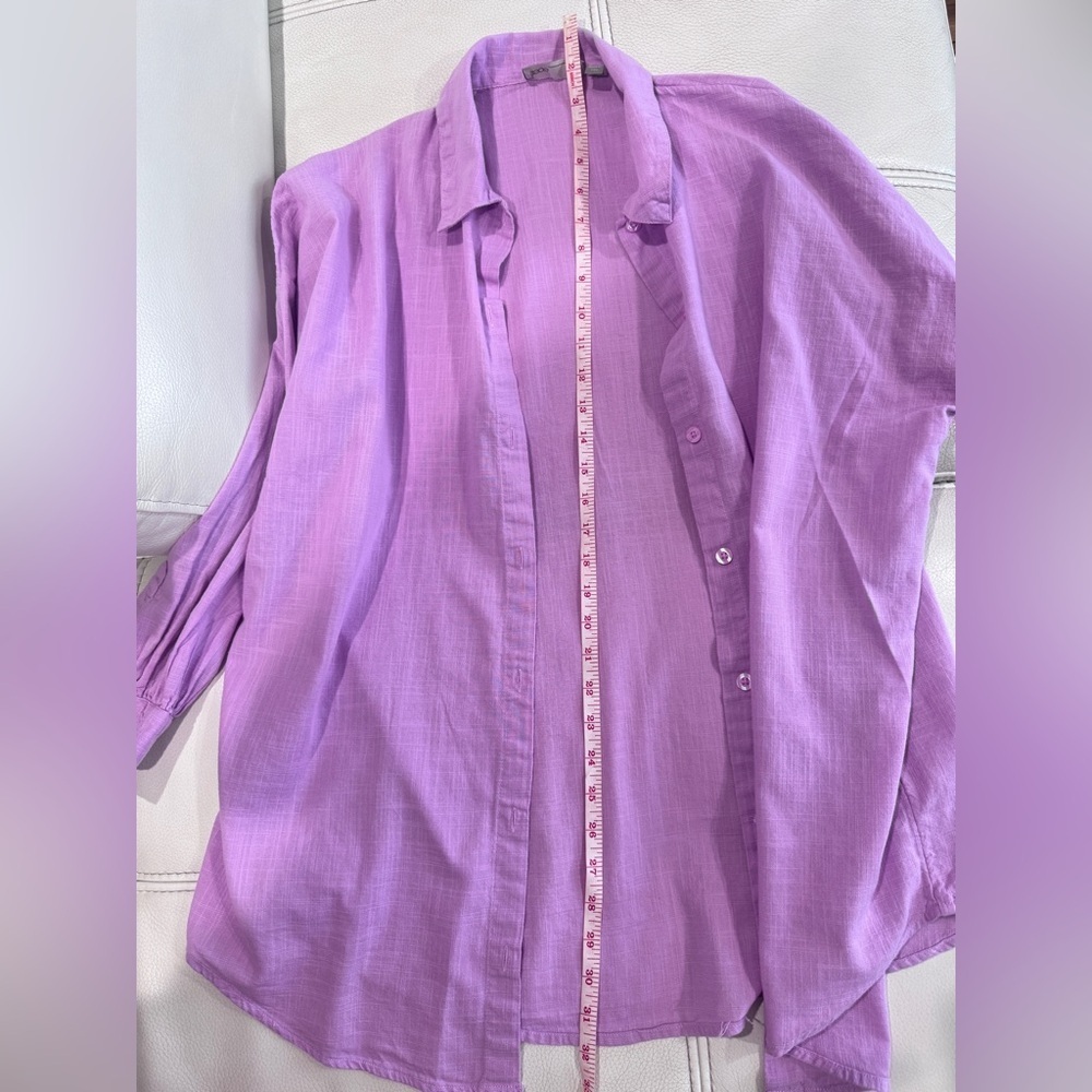 ASOS Purple Oversized Shirt In Size 4 - Picture 8 of 9